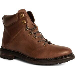 Anthony Veer Rockefeller Leather Hiking Boot in Chocolate Brown